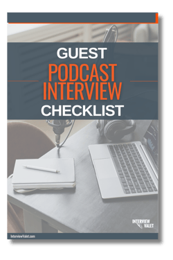 Podcast Interview Checklist cover page 3D